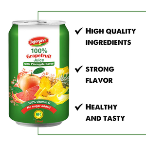 100% Grapefruit Juice with Pineapple Flavor Jojonavi Free Sample 330ml Manufacturer Wholesale Supplier Private Label OEM ODM - Product Image 2