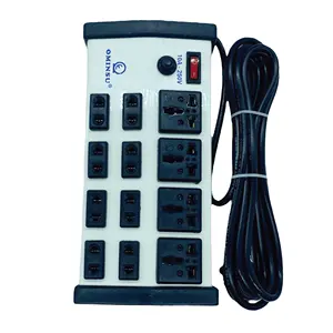 Electrical socket extension Socket OMINSU 4 universal + 8 two-pins sockets 2000W with wire 2.5-4.5m