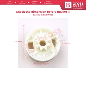 Poulie de Roue à Engrenage pour Réparation de Lève-Vitre Avant Droit BWR122 pour Vito Viano Mixto V Class MK2 W639 2003-2010 6397200 - Product Image 5