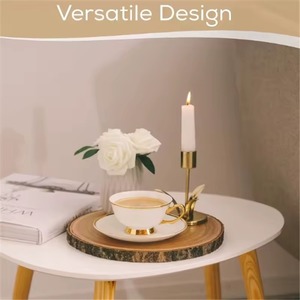 Soporte de madera y resina para pasteles, elegante soporte decorativo para postres para bodas, fiestas de cumpleaños y uso moderno en la cocina del hogar de la India - Product Image 2