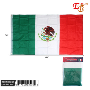 144 Uds 3X5FT México satén y bandera de seda impresión Digital Rainbow Display para Educación de seguros automotrices 144/CS - Product Image 1