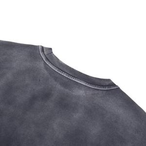 Casual 360gsm personalizado sudaderas de los hombres de cuello redondo pulóver en blanco sudaderas con logotipo personalizado lavado ácido sudaderas fabricantes - Product Image 4