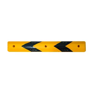 Super Verkopende Premium Kwaliteit Groothandel Verkeersveiligheid Plastic Auto Stopper 110X15X10 Cm (Geel-Zwart)