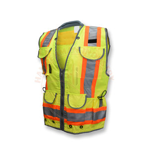 Hi Visibility Vest Gilet de sécurité réfléchissant avec poches Votre propre logo Design Men Wear Gilet de sécurité - Product Image 1