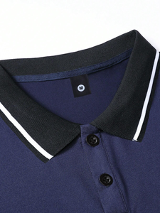 เสื้อโปโลคอปกสำหรับผู้ชายเสื้อโปโลผ้าฝ้าย100% ระบายอากาศสำหรับฤดูร้อนขายส่งตามสั่ง - Product Image 5