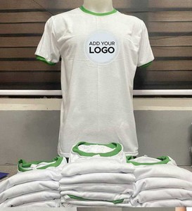 เสื้อยืดเดี่ยว Ringer เสื้อโลโก้ที่กำหนดเองขายส่งจำนวนมาก - Product Image 1