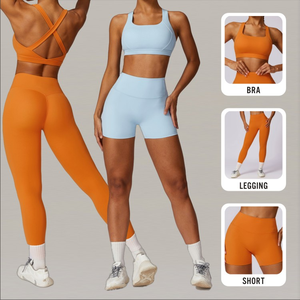 Soutien-gorge et leggings de yoga personnalisés ensemble de yoga 2 pièces à la mode pour femmes costume de yoga fitness vente en gros - Product Image 1