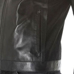 Veste en cuir pour homme tendance 2025, style vintage, toile, peau de vache, capuche, design imperméable, streetwear robuste, mode moto - Product Image 3