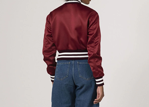 Veste universitaire à logo d'équipe personnalisé pour hommes, col montant, fermeture à glissière, logo avant personnalisé pour les taureaux, vestes style Chicago pour - Product Image 4