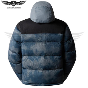 Good Selling Own Lightweight, Waterproof & Windproof Streetwear Style Warm Quilted For Winter Fashion Hooded Puffer Jackets - Product Image 4