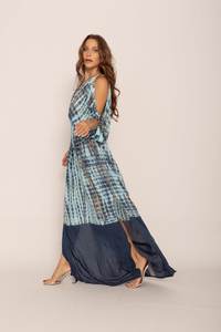 Clothing Manufacturer's Custom Summer Women's Plus <b>Dress</b> Casual Halter Crossover Strap Deep V-Neck Button Natural <b>Sashes</b> Dinner - Product Image 4