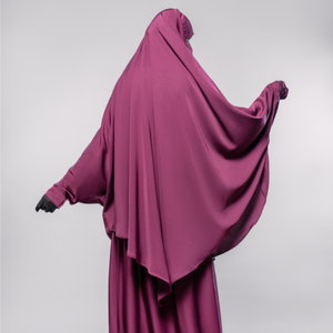 Prêt à Expédier en Gros Deux Pièces Jilbab Islamique Modeste Robe Pour Les Femmes Respirant Polyester Tissu Bas quantité minimale de commande - Product Image 1