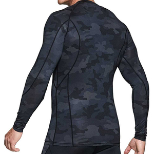 Proveedor Directo de Fábrica, Rashguard de MMA para Hombre, Hecho a Medida, Simple, Liso, Rashguards para Hombre en Venta en Línea, Personalizado - Product Image 2