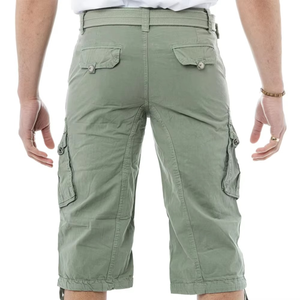 Pantalones Cortos Cargo Clásicos para Hombre, Sólidos, Transpirables, de Secado Rápido, Casuales, para el Verano, con Múltiples Bolsillos, Talla Grande, Cintura Elástica - Product Image 4