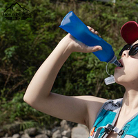 Vente en gros 250ml 500ml Flacon souple Bouteille d'hydratation pliable sans BPA pour Marathon Bouteille d'hydratation en cours d'exécution écologique