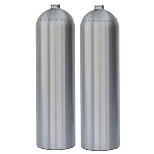 Tanque de Aire para Buceo de 11.1L, Cilindro de Aluminio de 13.6 kg, Válvula DIN de 80 pies cúbicos, 232 bar, Equipo de Buceo - Product Image 4