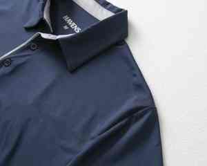 Polo de haute qualité pour hommes T-shirt en polyester et coton brodé avec logo personnalisé OEM - Product Image 4