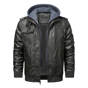 Veste en cuir pour homme avec design et logo personnalisés, fabrication de qualité supérieure, vente chaude, veste en cuir personnalisée OEM - Product Image 2