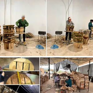 Produits pour les pêcheurs: Corbeille à crabe de haute qualité en bois durable et robuste // Panier à crabe en bois rond fait à la main de 99 GD - Product Image 5