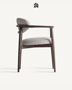 Silla de Comedor Elarviona Hecha a Mano en Madera de Teca, Estilo Escandinavo Moderno, Ecológica, Duradera, de Madera Sólida, de Lujo, Premium para Comedor - Product Image 2