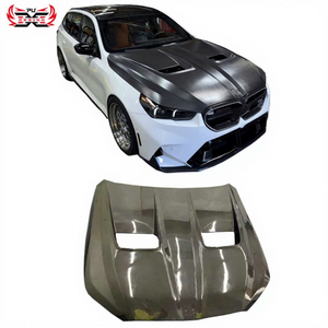 ドライカーボンファイバーBMW 5シリーズG90 G99 M5スタイルフロントバンパーフードボディキット - Product Image 1