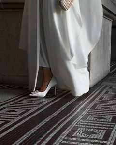 U.CHIC 2024 été élégant soie à manches longues Anti-rides à la main prière Abaya robe pour femmes musulmanes adultes traditionnel - Product Image 4