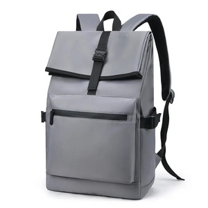 Wholesale unisex nylon business travel waterproof shoulder multifunctional trend leather custom logo customized laptop backpack - Product Image 2