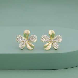 Trendy Trendy 189918 Stylish Religious Ethnic <b>Stud</b> Weddings Parties Flower Tassel Zinc Alloy Stainless Steel Shell Pearl Diamond - Product Image 1