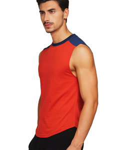 Custom <b>Printed</b> Tank Top High Quality Gym Workout Fitness Streetwear Sleeveless Fit 100% Cotton Ribbed Breathable Cotton Tank Top - Product Image 4