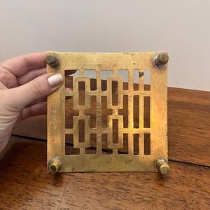 Salvamanteles decorativo Vintage de alta calidad para olla caliente y sartenes soporte de maceta de latón macizo para cocina y sala de estar - Product Image 3