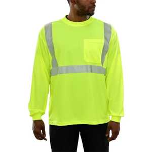 Vêtements de sécurité pour travaux routiers à haute visibilité, vêtements de travail réfléchissants en gros, manches longues, vêtements de travail personnalisés, chemises de travail haute visibilité pour hommes - Product Image 2