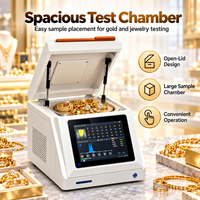 Machine de test de pureté de l'or pour la vérification des métaux précieux des bijoux avec analyse d'éléments par XRF et système informatique intégré