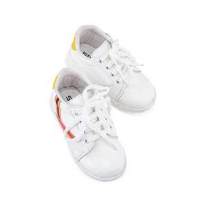Boys White Casual <b>Basketball</b> Style Jogger <b>Shoes</b> KD1712 - Product Image 1