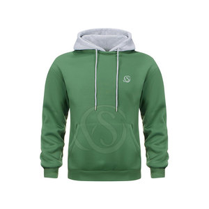Sweat-shirts pour hommes en gros d'usine 2025, logo et couleur personnalisés, 100% coton, sweat-shirt à capuche uni pour l'hiver - Product Image 2