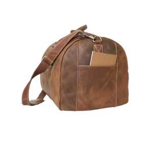 กระเป๋าดัฟเฟิลกระเป๋าหนังวัวแท้สีน้ำตาลคลาสสิกสำหรับ2025กระเป๋าเดินทางข้ามคืนคุณภาพระดับพรีเมียมขายส่ง - Product Image 6