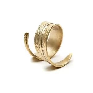 Anneau de serviette rond en métal plaqué or avec fourchette/couteau intégré pour la maison, l'hôtel, Noël - Product Image 6