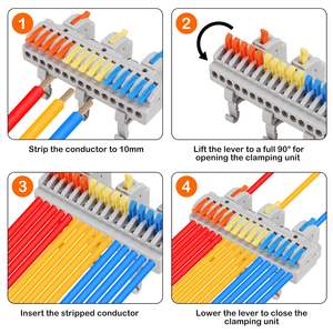 3 15 4428_4/8 Automotive Cable Terminal Blocks Electric Universal <b>Quick</b> Conductor Splitter Push-in Copper Wire <b>Connector</b> 600V - Product Image 4