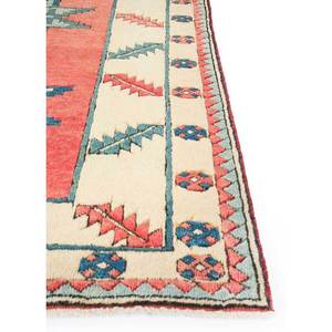 Alfombras de Lana Anudadas a Mano con Diseño Geométrico Nuray, 9x12, Rectangulares Abstractas para el Hogar, para Sala de Estar o Dormitorio, Modelo Pae-1188 en Rojo y Naranja - Product Image 4