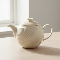 Théière en céramique réutilisable de 0,6 L, artisanale, cadeau pour les amateurs de thé et les collectionneurs, vente en gros 3459725Rc-0.6