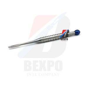 Gold Titniam Dental Bone <b>chisel</b> 7mm <b>Curved</b> & Straight tru-grip handle Surgical instruments - Product Image 3
