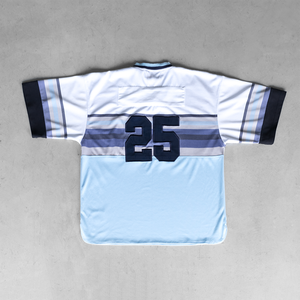 Jersey de malla retro de fútbol americano de diseño personalizado al por mayor transpirable 100% poliéster totalmente sublimación impresa Cultivo de gran tamaño - Product Image 2