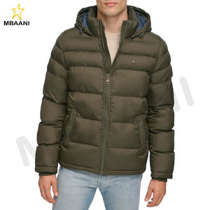 Veste matelassée à capuche pour homme en alternative au duvet (standard et grande taille) - Product Image 1
