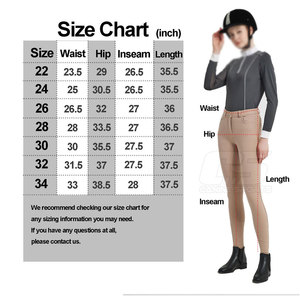 Jodhpur taille haute OEM et culotte pour femme pantalon d'équitation équestre avec patch au genou - Product Image 6