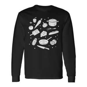 Camiseta de Manga Larga para Chefs y Cocineros, Camiseta de Cocina - Product Image 1