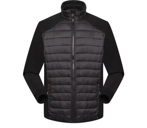 Chaqueta de Invierno Acolchada Personalizada para Hombre, Talla Grande, Cuello Alto de Lona, Logotipo Frontal, Nuevo Diseño, Estilo Moderno - Product Image 1