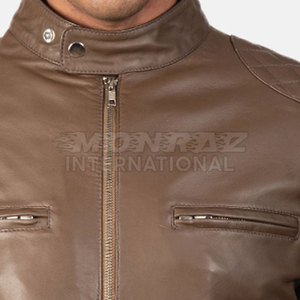 Veste en cuir pour homme 100% cuir à vendre, personnalisée, 2025, veste en cuir de bonne qualité pour homme, couleur personnalisée - Product Image 6