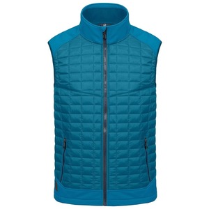 Produit à bas quantité minimale de commande hiver sans manches brillant bouffant gilet veste Logo personnalisé bulle hommes gilets avec col montant - Product Image 1