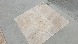 2023 cổ travertine giảm con đường lát đá Pháp mô hình thiết lập được thực hiện trong Thổ Nhĩ Kỳ CEM-FPT % 100 đá tự nhiên kết hợp màu sắc - Product Image 3