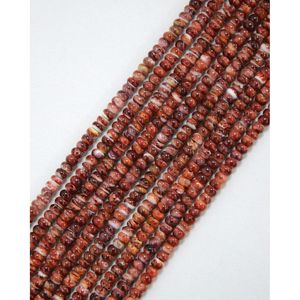 Chaîne de perles rondes en coquille d'huître barbelée - Product Image 2