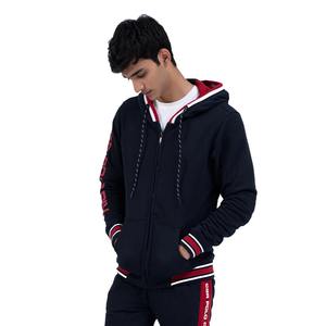 La ropa de invierno más elegante Conjunto de chándal de lana de algodón para hombres a la venta Conjunto de chándal y pantalón con cremallera negra para hombres - Product Image 1